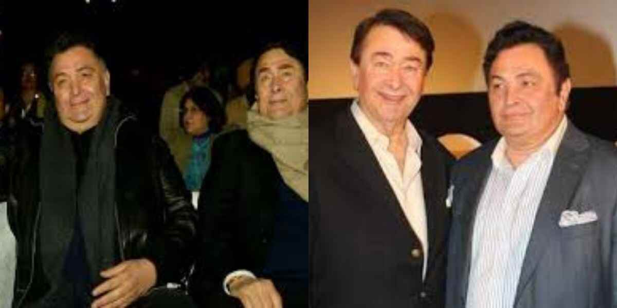 Randhir Kapoor and Rishi Kapoor