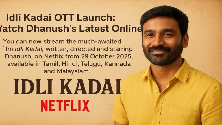 Idli Kadai OTT Launch